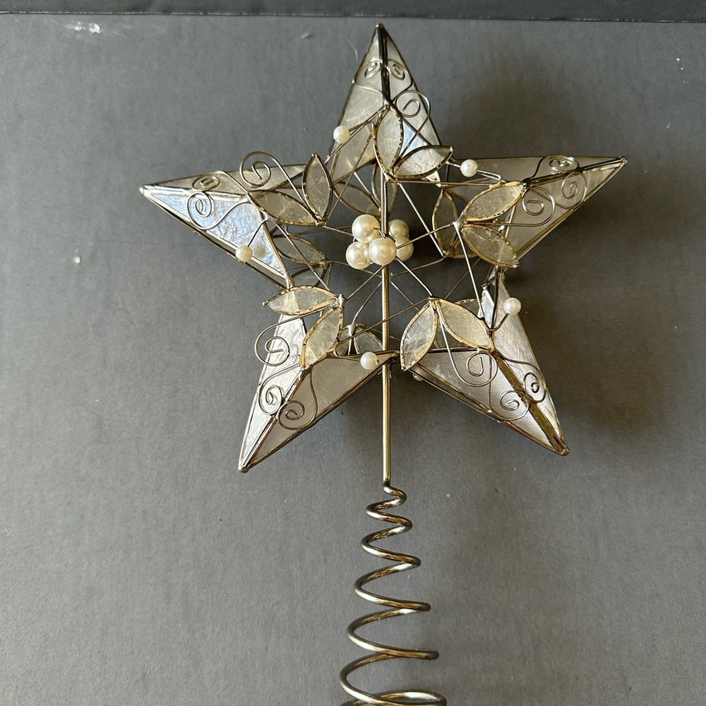 Capiz Christmas Tree Star